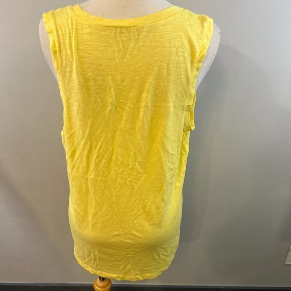 NWOT CASLON Muscle Tank in Yellow Citron (M) - Picture 5 of 9